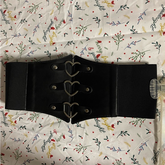 Women Vintage Corset Belt Wide Elastic Waist Heart Shape Accessory - Picture 4 of 8